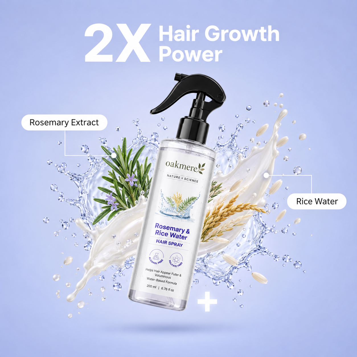 High Potency Rosemary & Rice Water Spray